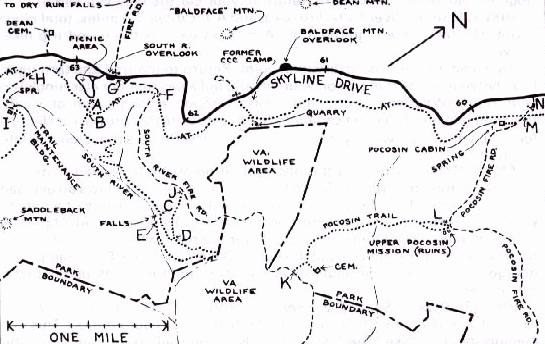 Map of Pocosin—South River Area
